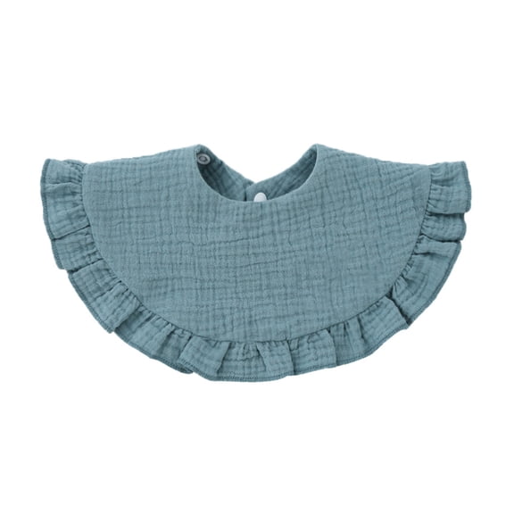 Baby Bibs Bandana Ruffle Edge Drooling Bib Infant 0-18M Teething Bibs High Absorbent Saliva Towel Shower Gift