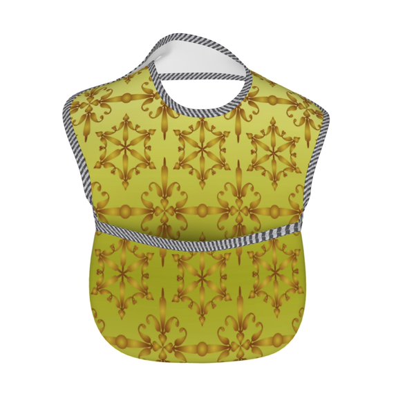 Baby Bibs Waterproof Toddler Bib Seamless Pattern Background Feeding Bib With Pocket For Infant