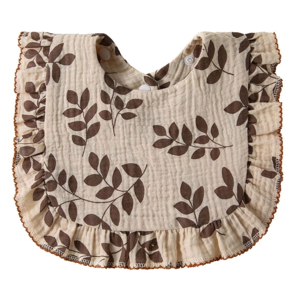 Baby Bibs for Eating & Teething Newborns Drooling Bib Saliva Towel 4 Layers Infant Cartoon Print Feeding Drool Bib