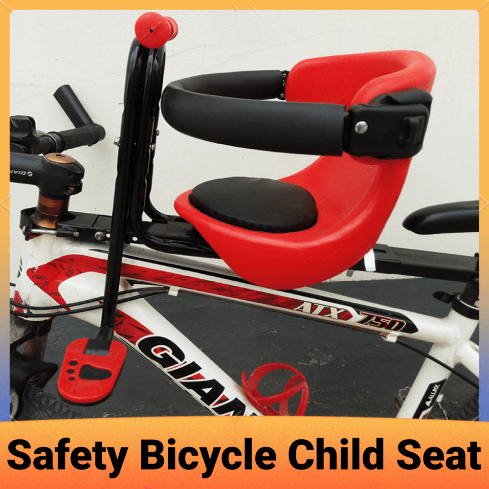 TFCFL Front Child Bike Seat Baby Chair with Nonslip Handrails, Upthehill  Full Fence Front Mount Baby Carrier Seat Bike Carrier Bicycle Seat for Kids