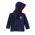 thumbnail image 1 of Baby Big Boys' Micro Fleece Zipper Hoodie (Blue, 18M), 1 of 1