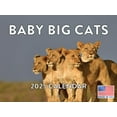 Baby Big Cat Animal Cubs Calendar 2025 Monthly Wall Calender 12 Month