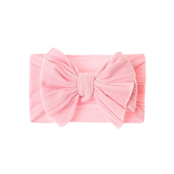 Baby Big Hair Bow Head Wrap, Turban Knotted Knitted Headbands, Soft Silk Stretchy Hair Bands for Newborn Infant Toddlers