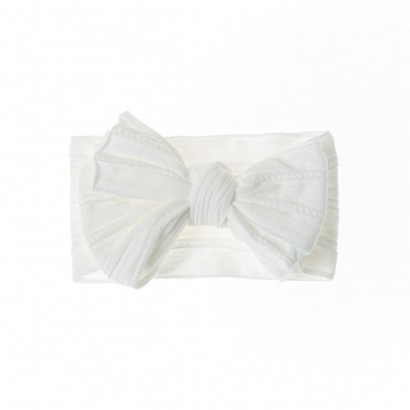 Baby Big Hair Bow Head Wrap, Turban Knotted Knitted Headbands, Soft Silk Stretchy Hair Bands for Newborn Infant Toddlers