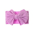 thumbnail image 1 of Baby Big Hair Bow Head Wrap, Turban Knotted Knitted Headbands, Soft Silk Stretchy Hair Bands for Newborn Infant Toddlers, 1 of 7