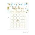 thumbnail image 1 of Baby Bingo Game  Baby Blue Gold Glitter Baby Shower Games, 20-Pack, 1 of 2