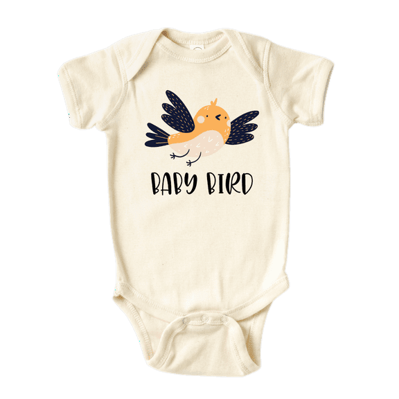 Baby Bird Baby Bodysuit, Newborn Outfit, Baby Clothes, Gift for Children 12m Natural