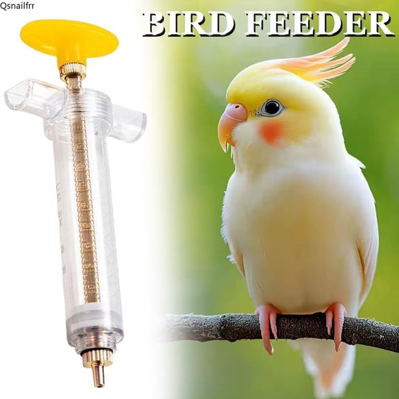 Baby Bird Feeding Syringe – 10ml/20ml/50ml/100ml Reusable Hand Feeder for Parrots & Small Pets