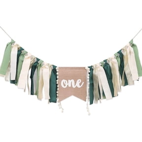 Baby Birthday Banner Decoration High Chair Banner 1st Birthday Party Hanging Banner Decor
