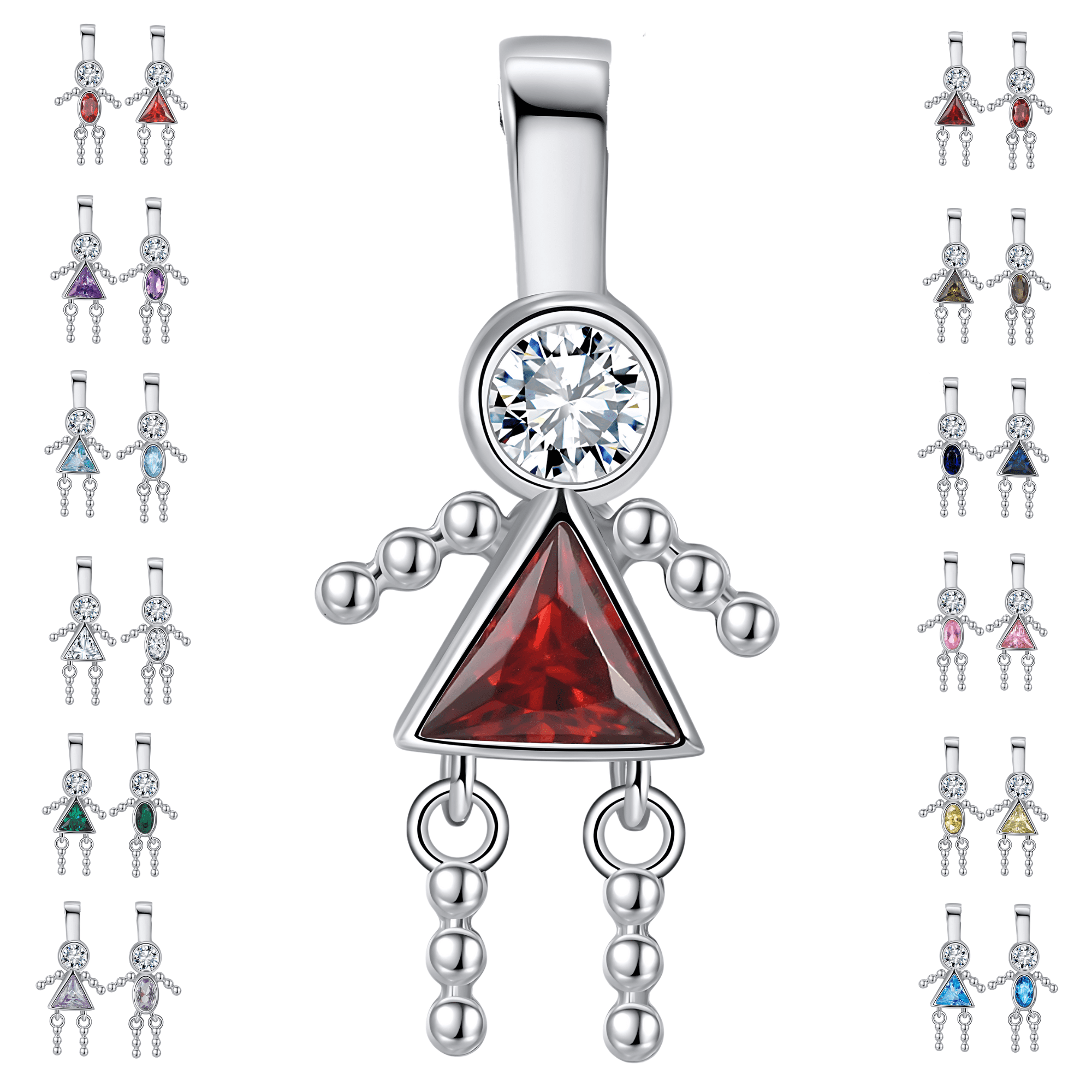 Birthstone pendant charms clearance
