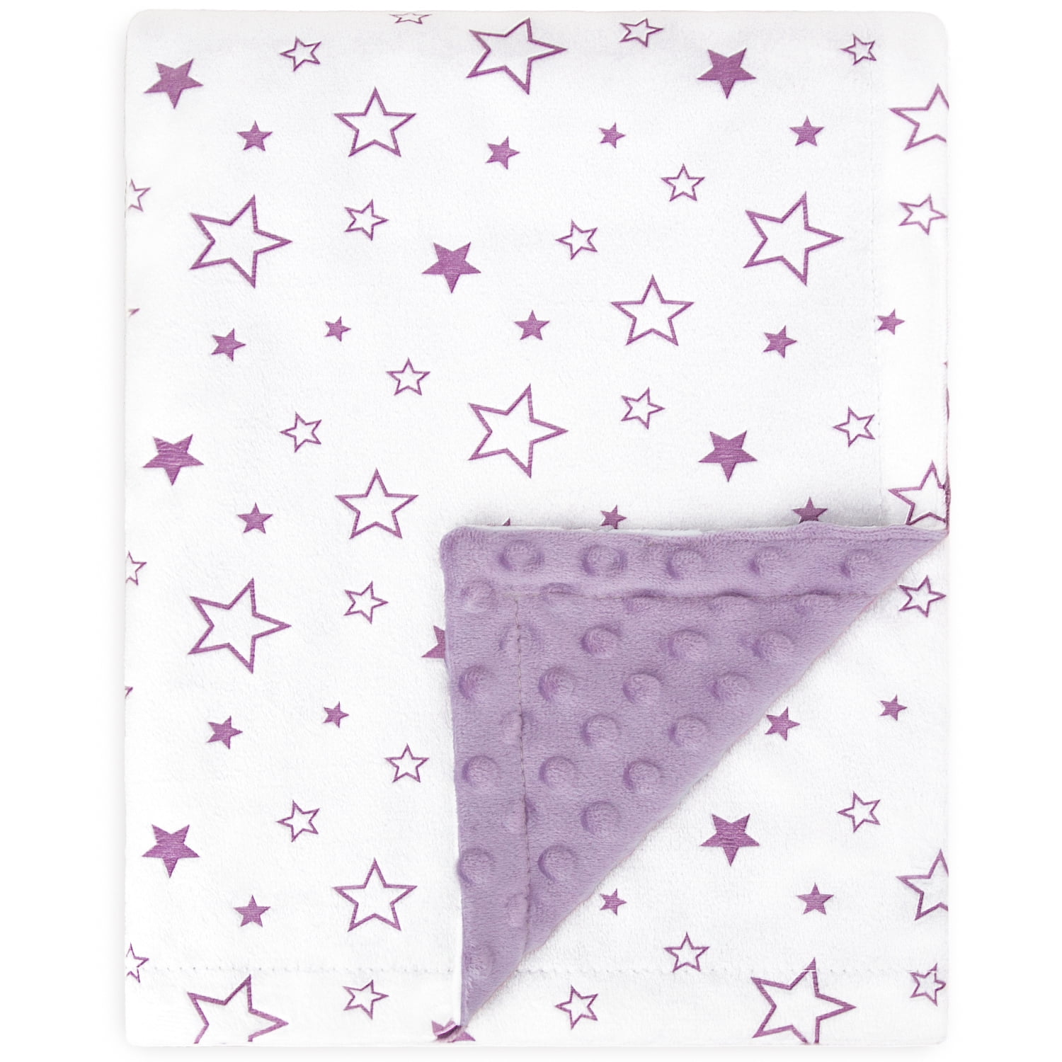 Baby Blanket for Girls Soft Plush Minky Blanket with Double Layer