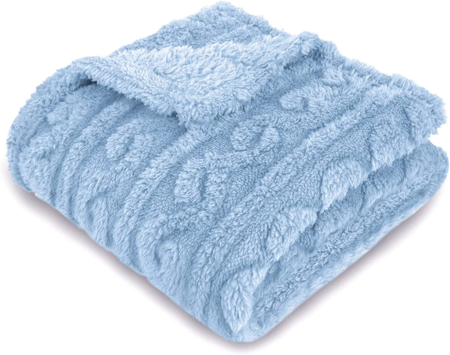 Blue Cozy Fleece Baby Blanket (Personalization Included) – J.A.