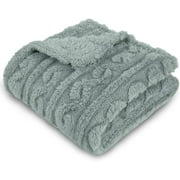 Baby Blanket for Girls Toddlers 3D Fleece Fluffy Fuzzy Blanket for Baby, Soft Warm Cozy Fleece Blanket, Infant or Newborn Receiving Blanket (30x40inch, Green)