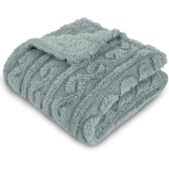 Baby Blanket for Girls Toddlers 3D Fleece Fluffy Fuzzy Blanket for Baby, Soft Warm Cozy Fleece Blanket, Infant or Newborn Receiving Blanket (30x40inch, Green)