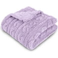 thumbnail image 1 of Baby Blanket for Girls Toddlers 3D Fleece Fluffy Fuzzy Blanket for Baby, Soft Warm Cozy Fleece Blanket, Infant or Newborn Receiving Blanket (30x40inch, Purple), 1 of 7