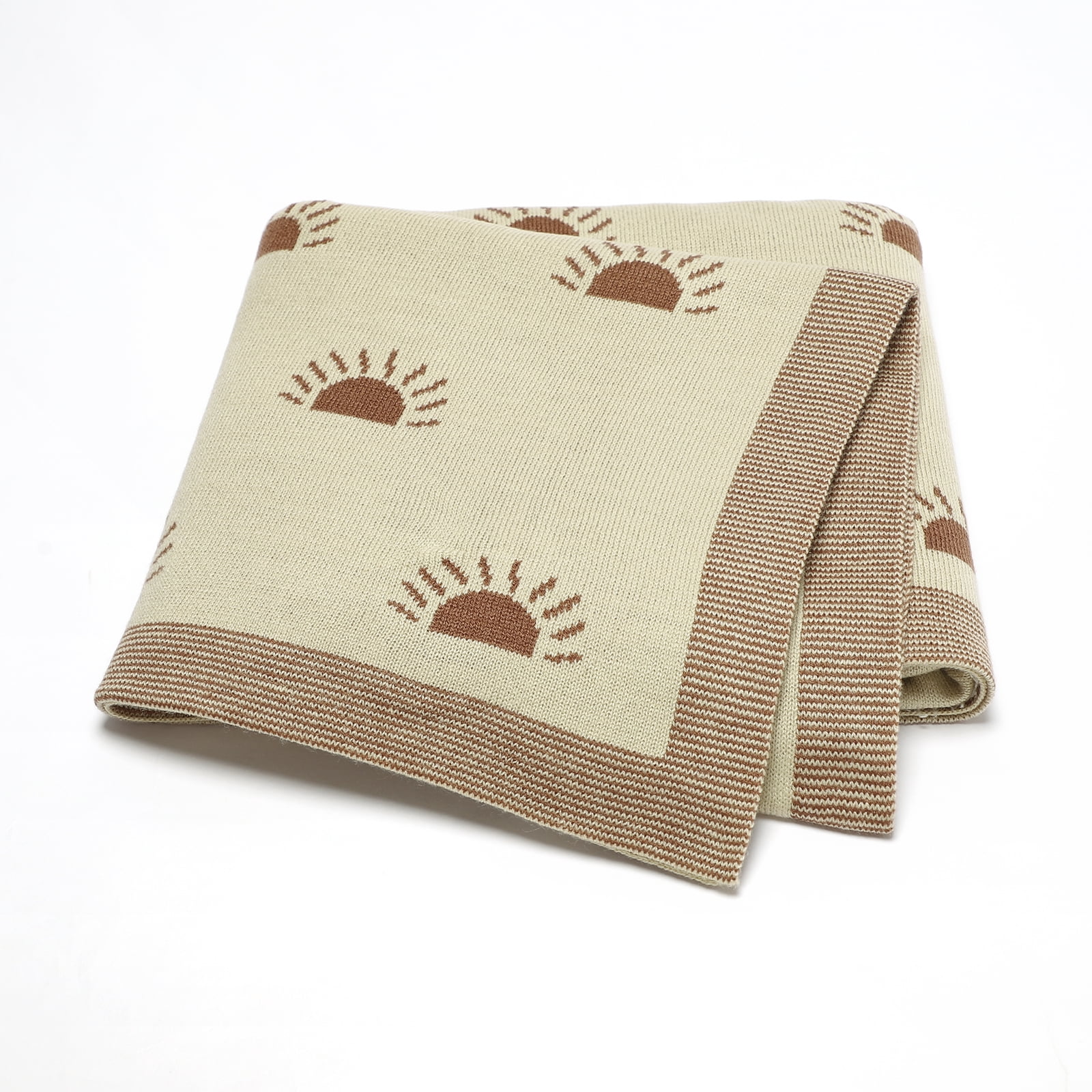 Baby Blanket Knit Newborn Girl Boy Bedding Quilt Cute Sunshine Children