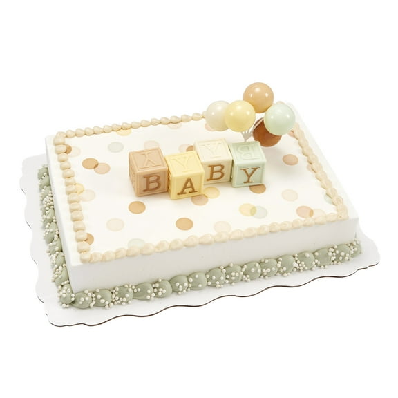 Baby Blocks Sheet Cake