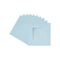 thumbnail image 1 of Baby Blue Acid Free 12x12 Picture Frame Mats with White Core Bevel Cut for 8x8 Pictures - Fits, 1 of 4