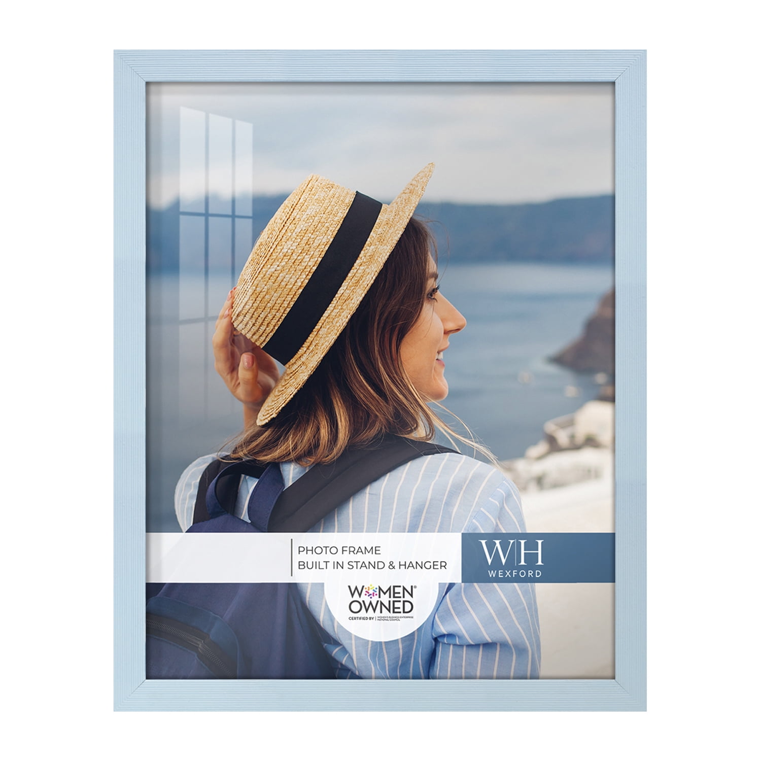 Baby Blue Barnwood Picture Frame, 11 x 14