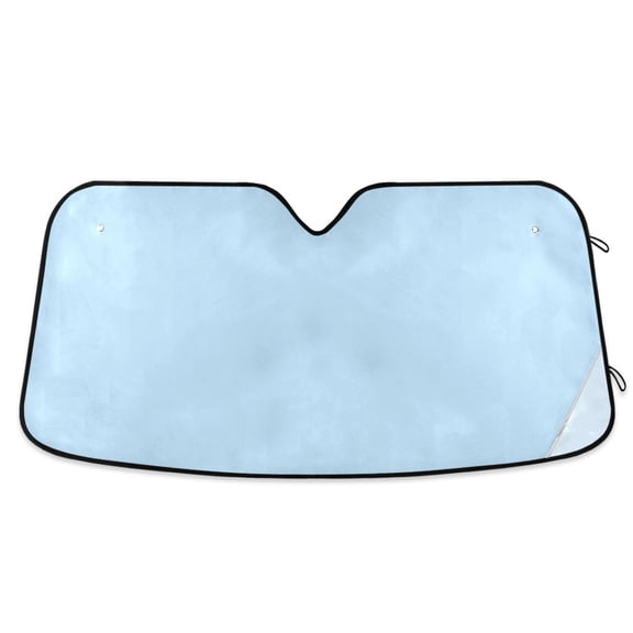Baby Blue Car Windshield Sun Shade Foldable Car Front Window Visor Heat and UV Protection 53x23.5