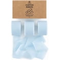 thumbnail image 1 of Baby Blue Chiffon Silk Ribbon 1" x 21 Yd Fringe Fabric Package (3 Rolls * 7 Yd) for Wedding Invitations Bridal Bouquets Decorations Gifts Wrapping & Bow Making, 1 of 9