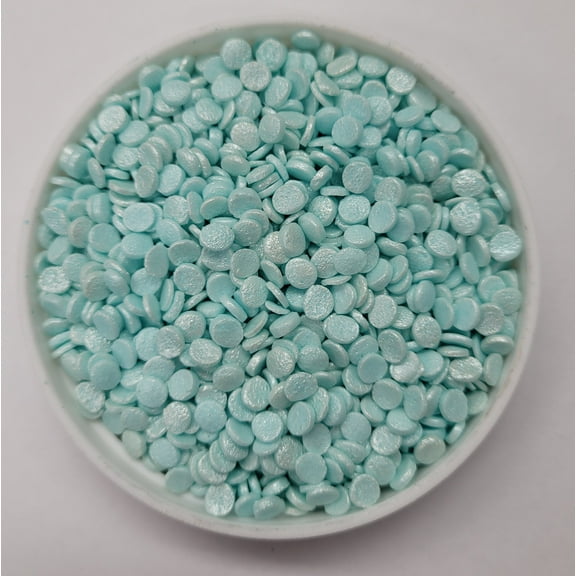Baby Blue Edible Sequin Confetti Quins Sprinkles 4 Ounces