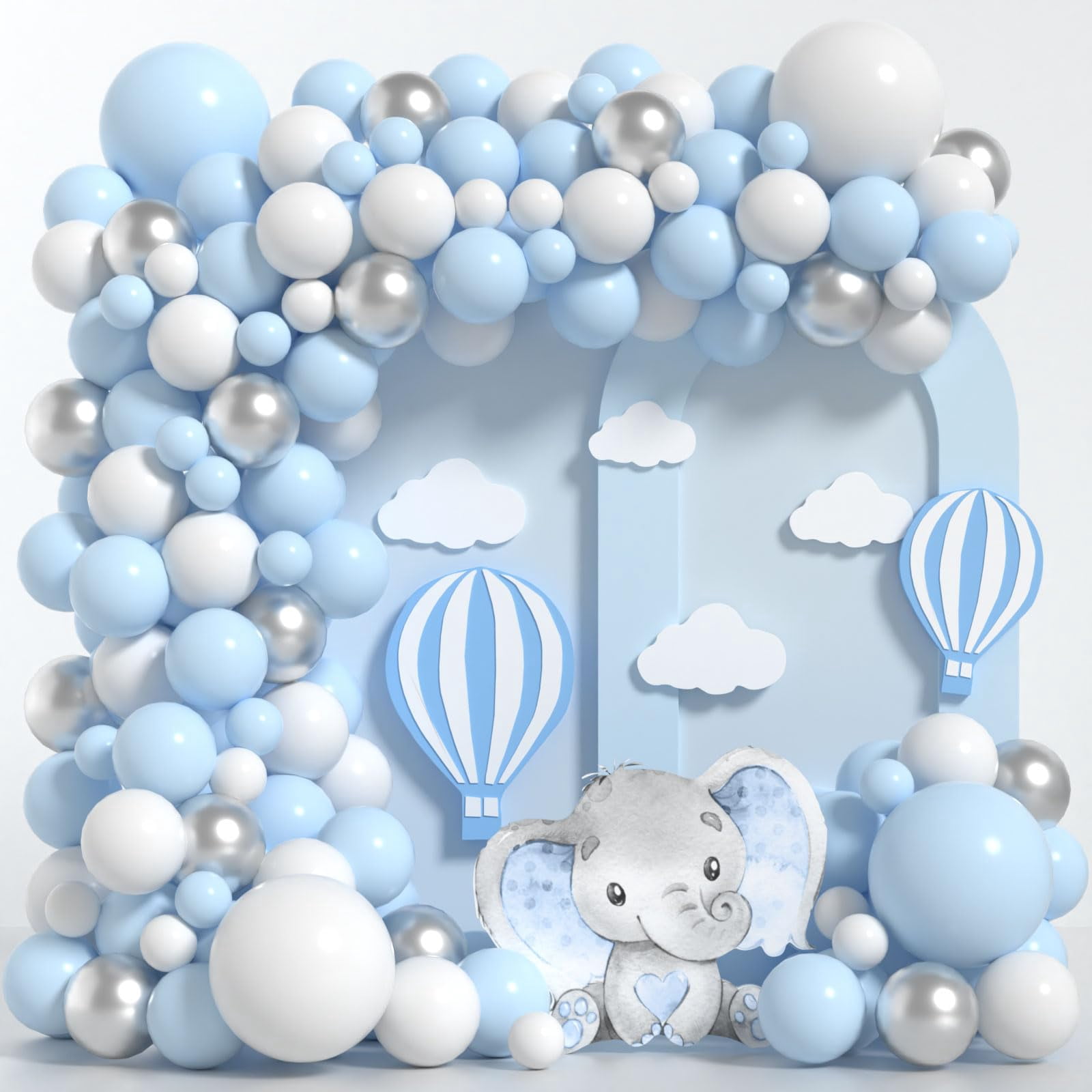 106PCS Royal Blue Balloons Garland Blue Balloon Arch Kit - View #2
