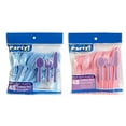 thumbnail image 1 of Baby Blue & Light Pink Heavy Duty Plastic Cutlery Sets - 16 Spoons, 16 Forks, 16 Knives - 2 packs of 48 each 96 pcs total - One Blue & One Pink, 1 of 6