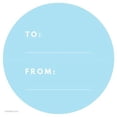 thumbnail image 1 of Baby Blue Modern To/From Circle Gift Labels, 40-Pack, 1 of 1