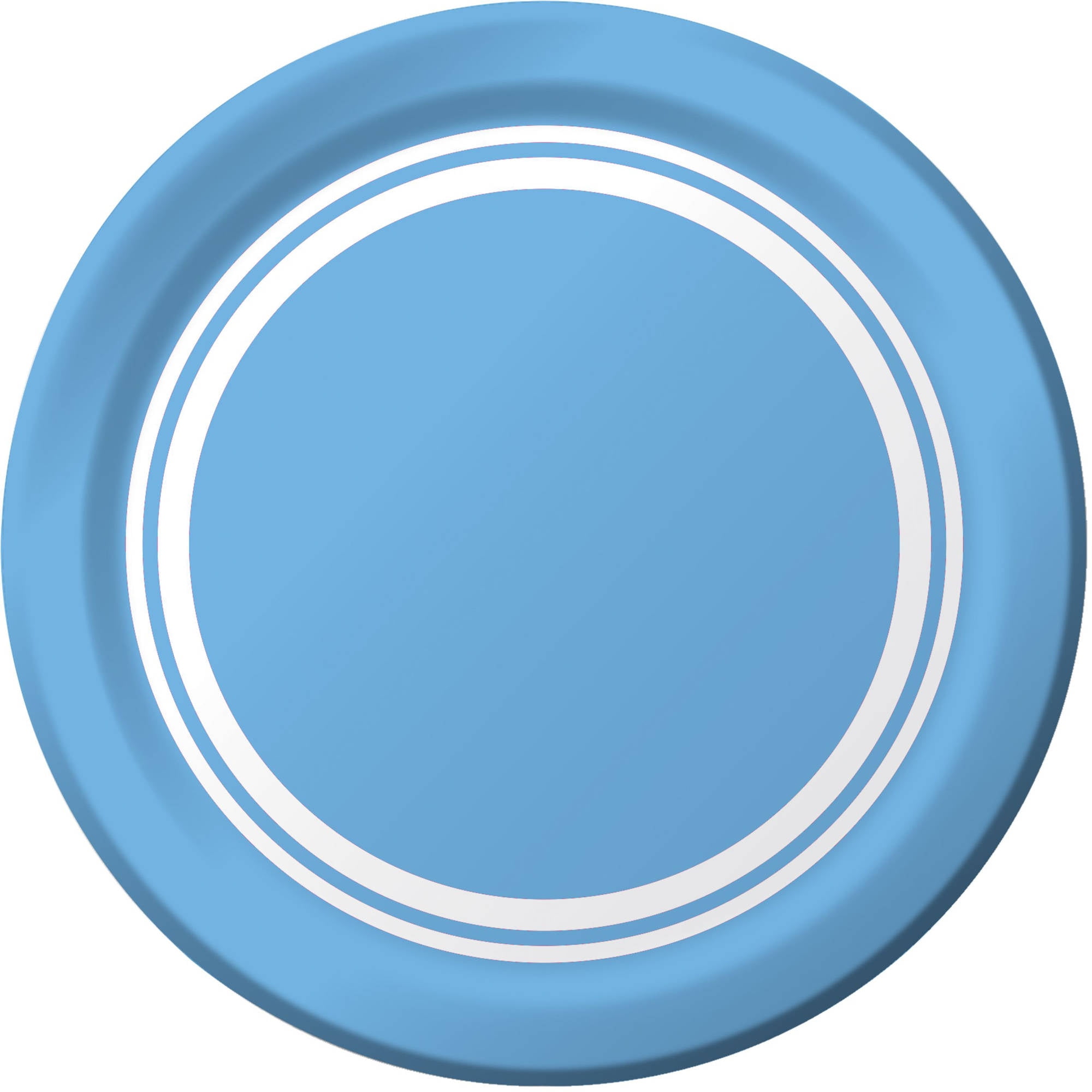 Baby Blue Plates, 15Pack