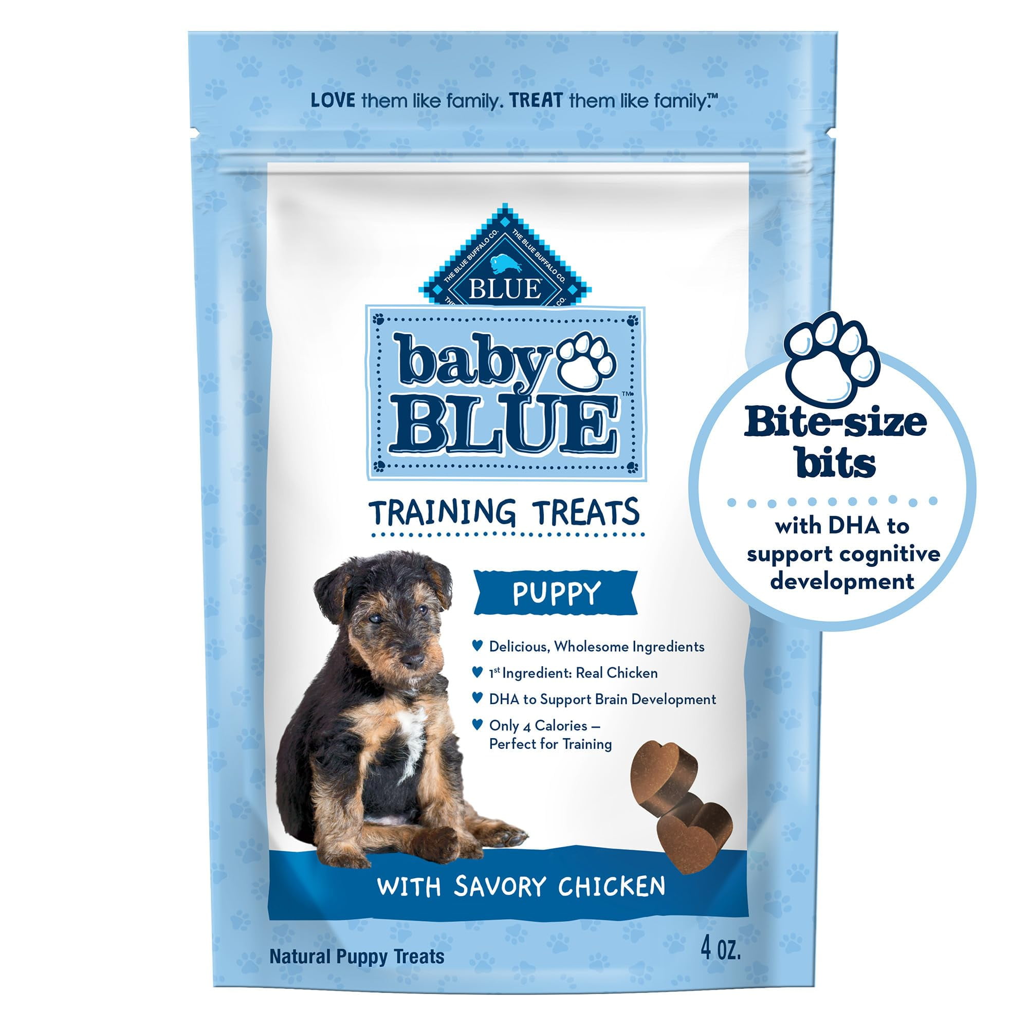 Baby Blue Training Treats Natural Puppy Soft Dog Treats, Savory Chicken ...