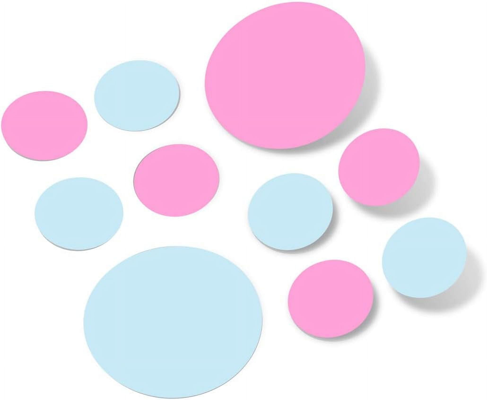 Baby Blue/ Wall Stickers 2 & 4 Inch Circles (60 Decals)