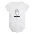 thumbnail image 1 of Baby Boba Funny Rompers For Babies, Newborn Baby Unisex Bodysuits, Infant Jumpsuits, Toddler 0-12 Months Kids One-Piece Oufits (White, 12-18 Months), 1 of 4
