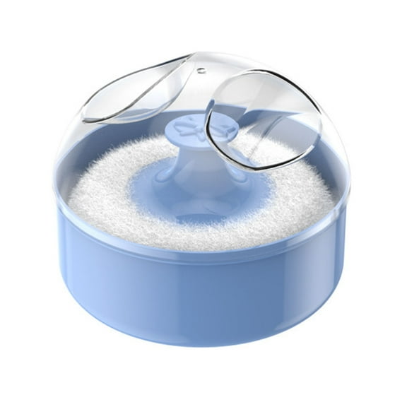 Baby Body Cosmetic Powder Puff for Kid Infant Baby Body Powder Puff and Container Case Empty Loose Powder Box
