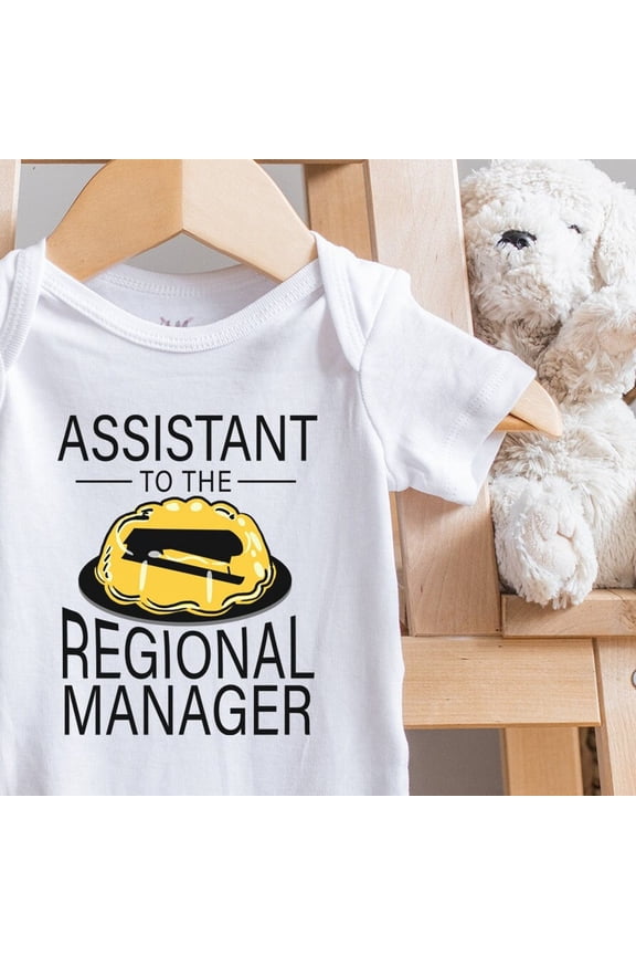 Baby Bodysuit BELLA CANVAS Assistant To The Regional Manager, The Office Fan Baby Gift, Kids Shirt, Dwight, Funny Office Baby Gift, Michael Scott, Tv Show, Onesie