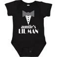 thumbnail image 1 of Baby Bodysuit BELLA CANVAS Auntie Lil Man Tuxedo Front Baby Bodysuit Aunt From Aunty Childs Kids, 1 of 3