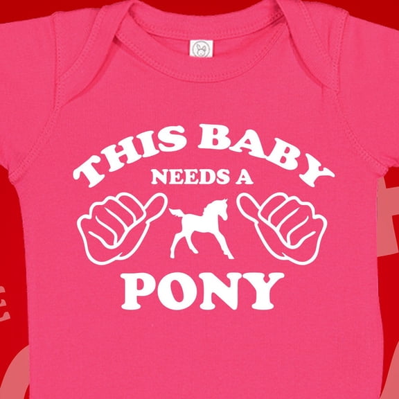 Baby Bodysuit BELLA CANVAS This Baby Needs A Pony Bodysuit T-Shirt, Horse Baby Clothing, Equestrian Baby Clothes, Born To Ride Horses, Horse Themed Baby Items Gift