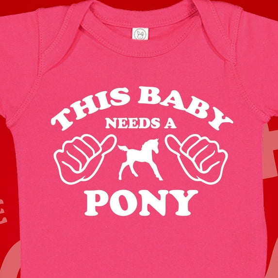 Baby Bodysuit BELLA CANVAS This Baby Needs A Pony Bodysuit T-Shirt, Horse Baby Clothing, Equestrian Baby Clothes, Born To Ride Horses, Horse Themed Baby Items Gift