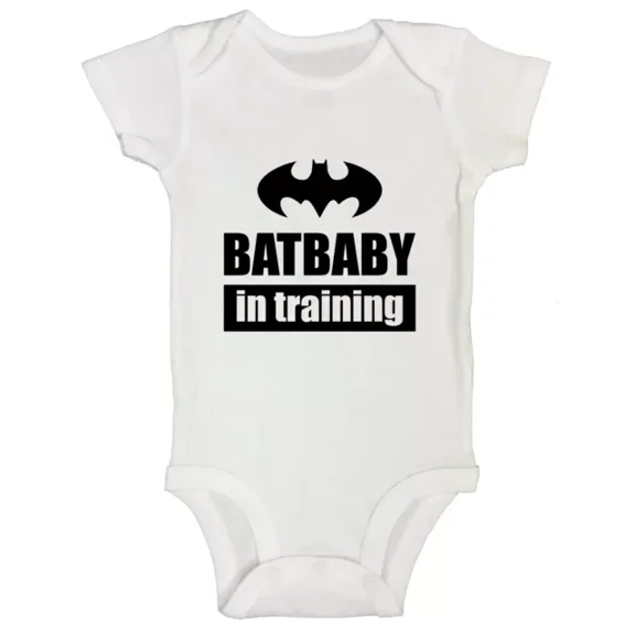 Baby Bodysuit BELLA CANVAS Bat Baby In Training Newborn Movie Bodysuit Infant Bat Fan Outfit Boys Tshirt