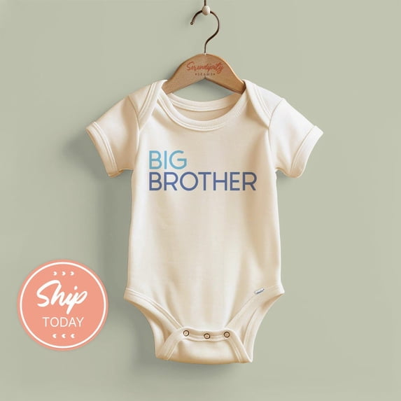 Baby Bodysuit BELLA CANVAS Big Brother Baby Onesies, Family Announcement Baby Bodysuit, Baby Shower Gift, Sibling Reveal Outfit, Pregnancy Reveal Idea