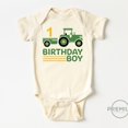 thumbnail image 1 of Baby Bodysuit BELLA CANVAS Boy 1St Birthday Tractor Onesie, 1 of 3