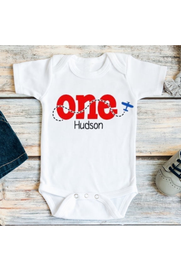 Baby Bodysuit BELLA CANVAS Boys First Birthday Outfit, First Birthday Boy, First Birthday Outfit Boy, 1St Birthday Boy Outfit, Boys First Birthday, Airplane Birthday