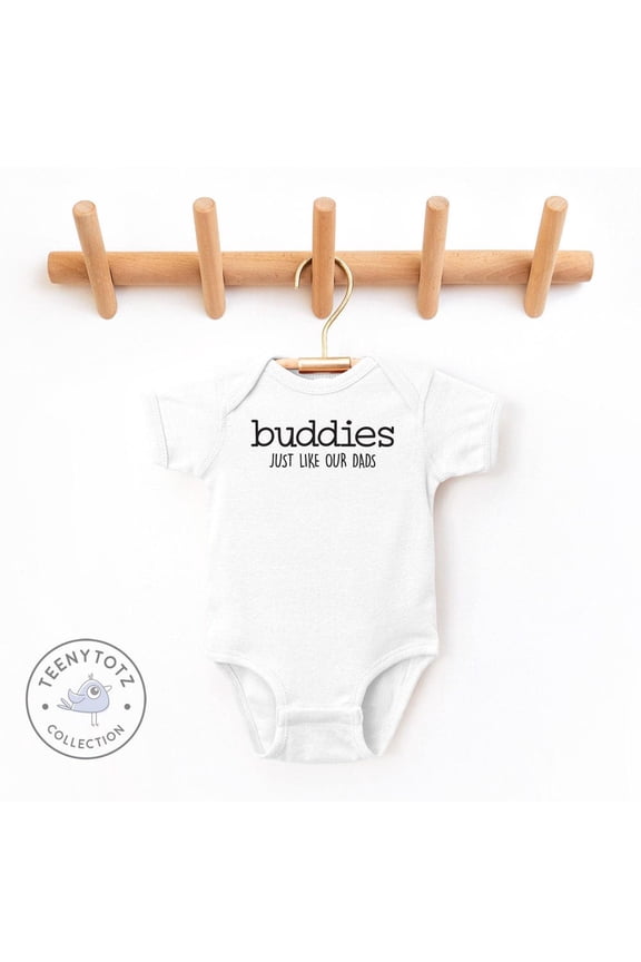 Baby Bodysuit BELLA CANVAS Buddies Just Like Our Dads Baby Bodysuit, Best Buddies Romper, Matching Outfits Bodysuit, Funny Baby Clothes, Baby Shower Gift
