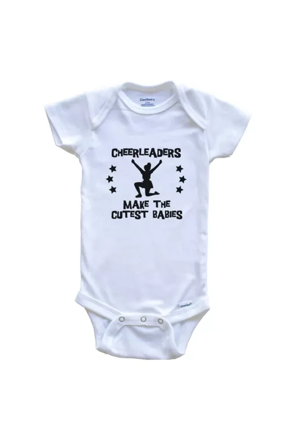 Baby Bodysuit BELLA CANVAS Cheerleaders Make The Cutest Babies Funny Cheerleading Baby Bodysuit