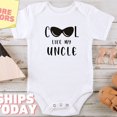 thumbnail image 1 of Baby Bodysuit BELLA CANVAS Cool Like My Uncle Baby Onesies Cute Family Bodysuit, Uncle Baby Bodysuit, Pregnancy Announcement, Cute Pregnancy Reveal, Cool Uncle, 1 of 3