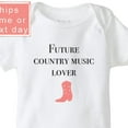 thumbnail image 1 of Baby Bodysuit BELLA CANVAS Country Music Baby Onesie, Future Country Music Lover, Baby Shower Gift, Cowboy Boot Onesie, Country Baby Bodysuit, Cute Baby Onesie, 1 of 3