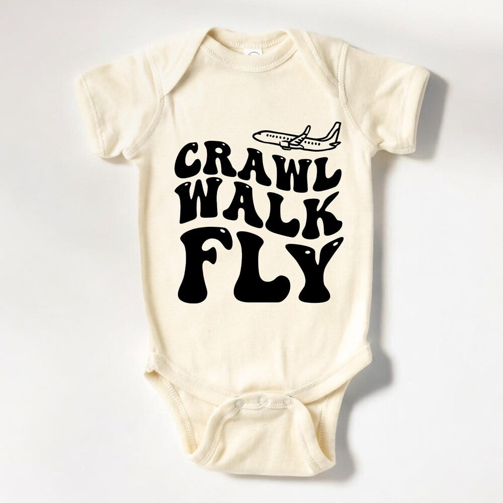 Future Pilot Flight Suit Crawler – Adorable USA Flag Bodysuit For Babies & Infants