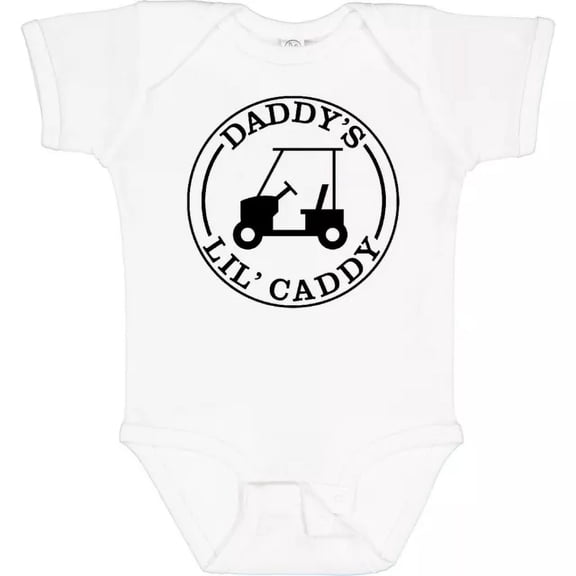 Baby Bodysuit BELLA CANVAS Daddy'S Lil Caddy Baby Bodysuit Daddy Father Fathers Day 2016 Golf Dad