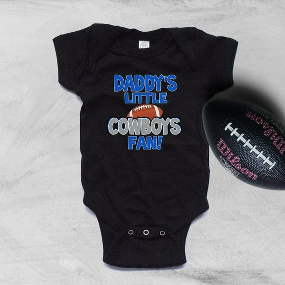 Baby Bodysuit BELLA CANVAS Daddy'S Little Cowboys Fan Baby Bodysuit
