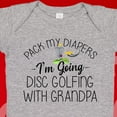 thumbnail image 1 of Baby Bodysuit BELLA CANVAS Disc Golf Baby Onesie Or Kids T-Shirt, Pack My Diapers I'M Going Disc Golfing With My Grandpa, Disc Golf Gift, Future Disc Golf Buddy, 1 of 3